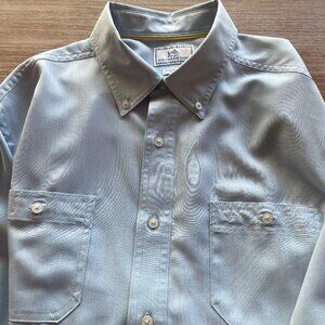 Southern Tide Blue Performance Long Sleeve Button Down Size Large